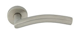 MP fittings SWING - R Stainless Steel - Door Handle on a Round Rose made of Stainless Steel